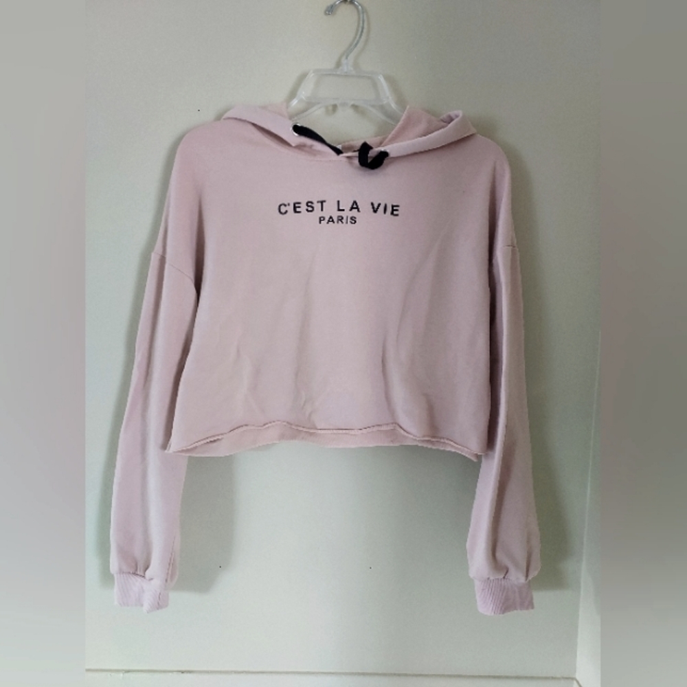 Neutral Cropped lightweight Hoodie
